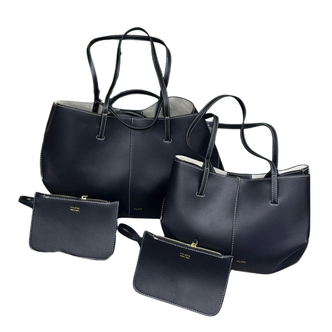 POLENE Women’s Luxury Leather Tote Bag | Elegant Designer Handbag Dubai | 51x36cm